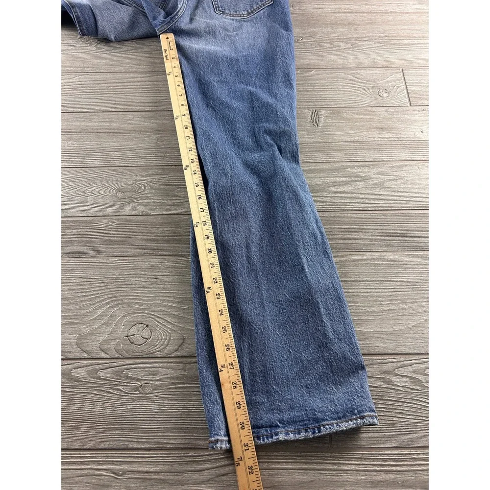 Abercrombie & Fitch The 90s Relaxed Jean Ultra High Rise Distressed Blue 28/6R - Picture 3 of 8